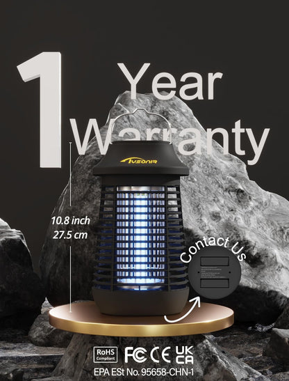 Bug Zapper, 4200V High Power Electric Mosquito Zapper for Outdoor and Indoor, Waterproof Efficient