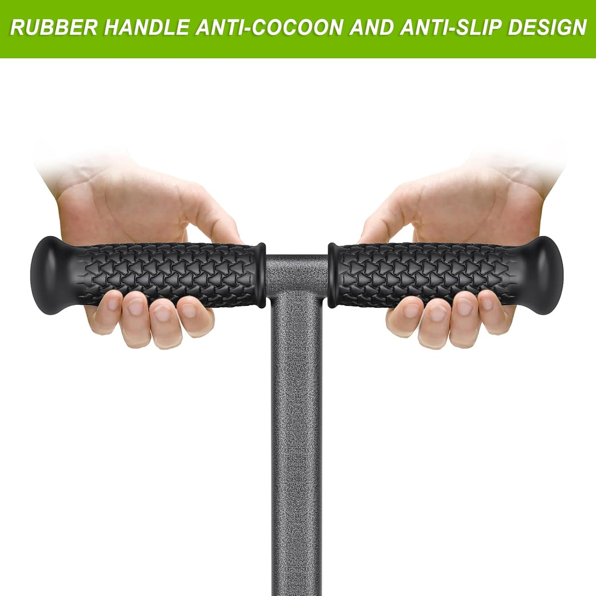 Dolibest Lawn Coring Aerator, Stainless Steel 4 Corer Plug Aerator Tool with Soft Rubber Grip