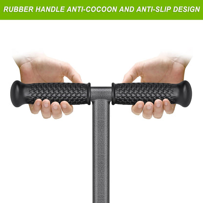 Dolibest Lawn Coring Aerator, Stainless Steel 4 Corer Plug Aerator Tool with Soft Rubber Grip