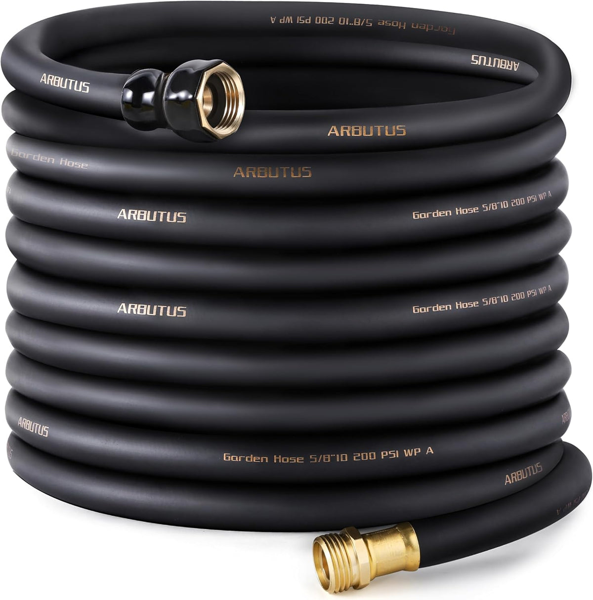 Garden Hose 5/8" x 100ft - No-Kink Flexible Water Hose 600 PSI Burst Pressure, Lightweight &