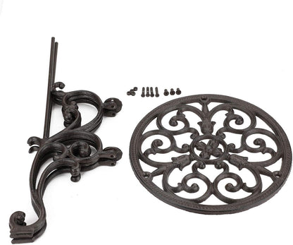 OwnMy Heavy Duty Cast Iron Plant Stand Indoor Outdoor Vintage Wrought Iron Round Flower Pot Holder