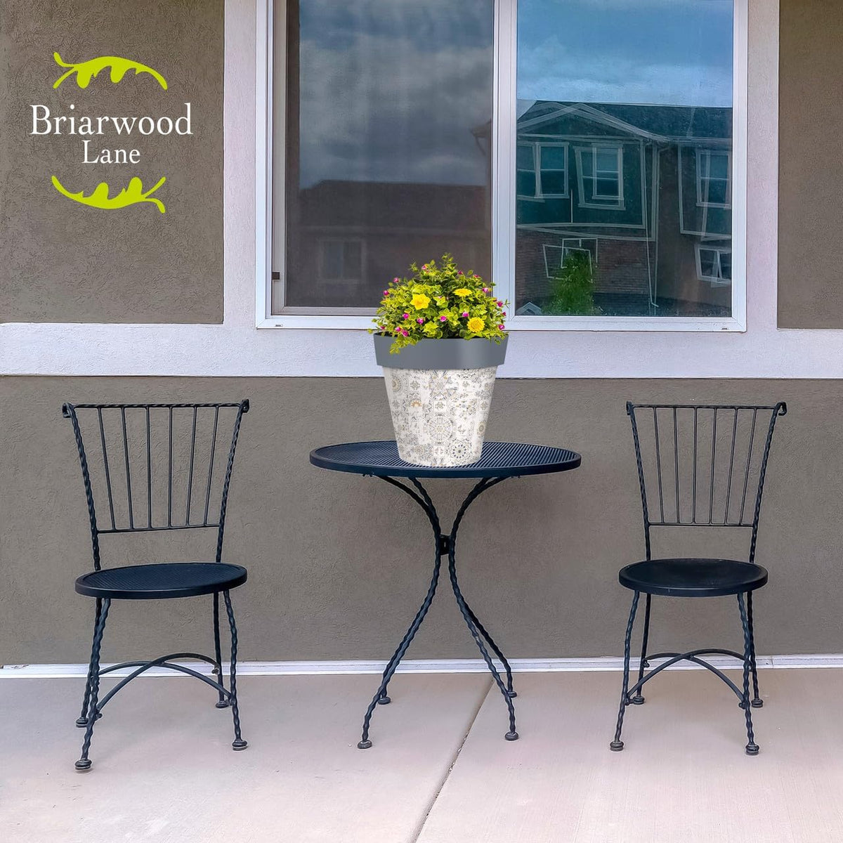 Briarwood Lane Distressed Tiles Medium Planter