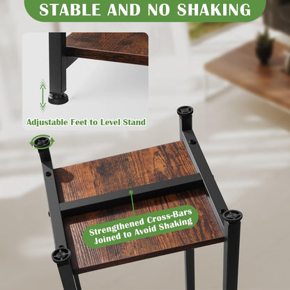 Extra Tall Plant Stand Indoor,40 Inch Plant Stands,2 Tier Metal Plant Stand with Heavy Duty