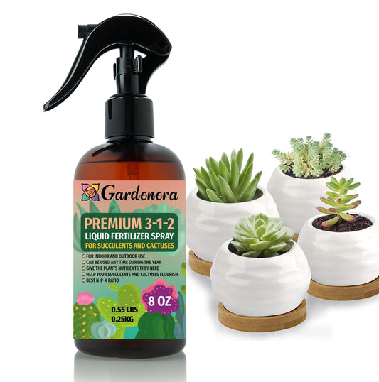 Gardenera Professional Succulent Spray Fertilizer Mist for Home Gardening | 3-1-2 Gentle Blend Mist