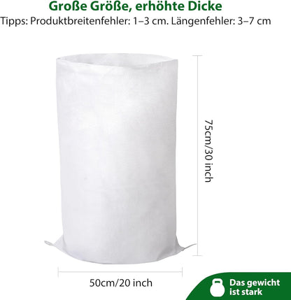20 Pack Heavy Duty Sand Bags, (20" X 30"), Used for Flooding, Builders, Garden Waste, Grain Storage