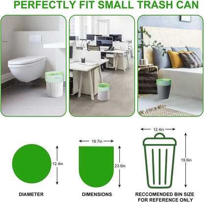 5.2 Gallon Biodegradable Trash Bags (THICKENED) | Eco Friendly, Unscented, 20L Strong Multipurpose
