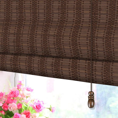 LETAU Wood Window Roman Shades, Bamboo Light Filtering Window Blinds for Indoor Home, Office