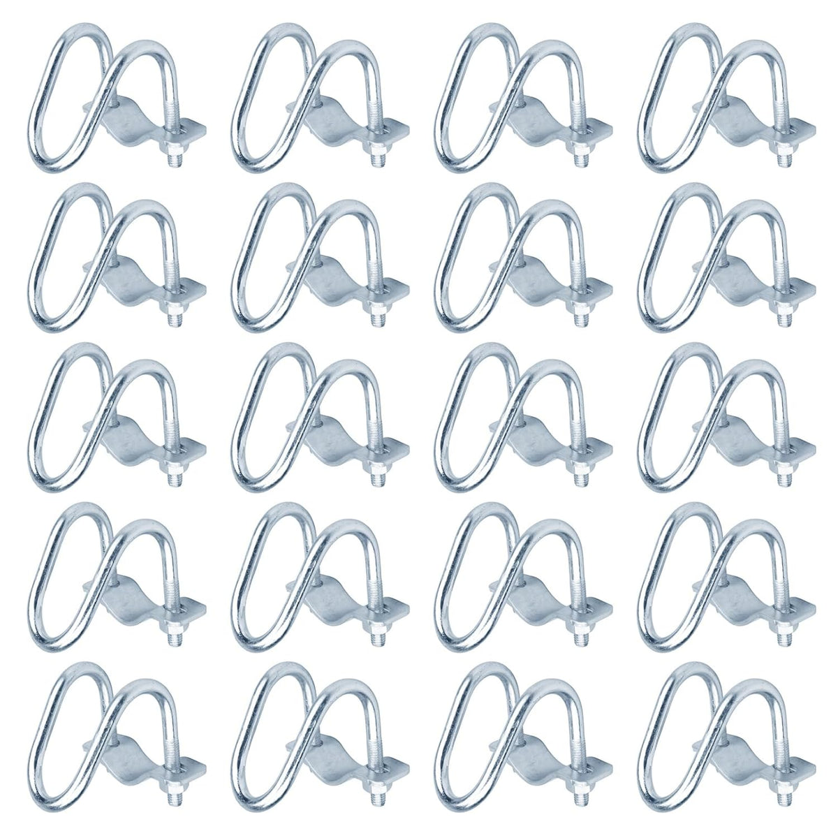 20 PCS Cross Connector Pipe Clips for 1/2" EMT Electrical Pipe(O.D. : 0.706"), Cross Conduit Clamp