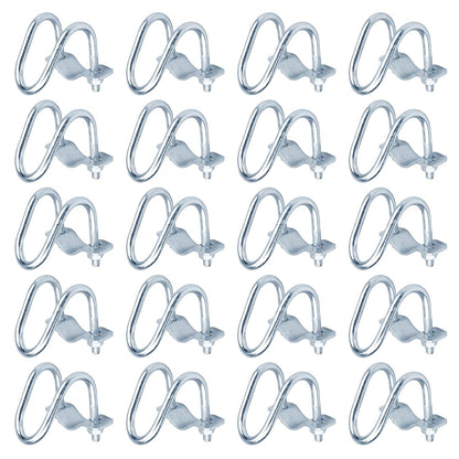 20 PCS Cross Connector Pipe Clips for 1/2" EMT Electrical Pipe(O.D. : 0.706"), Cross Conduit Clamp