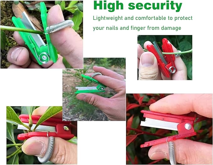 Gardener's Thumb Knife & Pruning Shears - Multi-Use Stainless Steel Tool for Leaf Trimming, Fruit