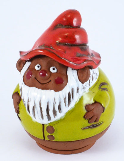 Ceramic Garden Decor - Gnome Lawn Stake - Outdoor Statue - Perfect, Unique Gifts for Gardeners