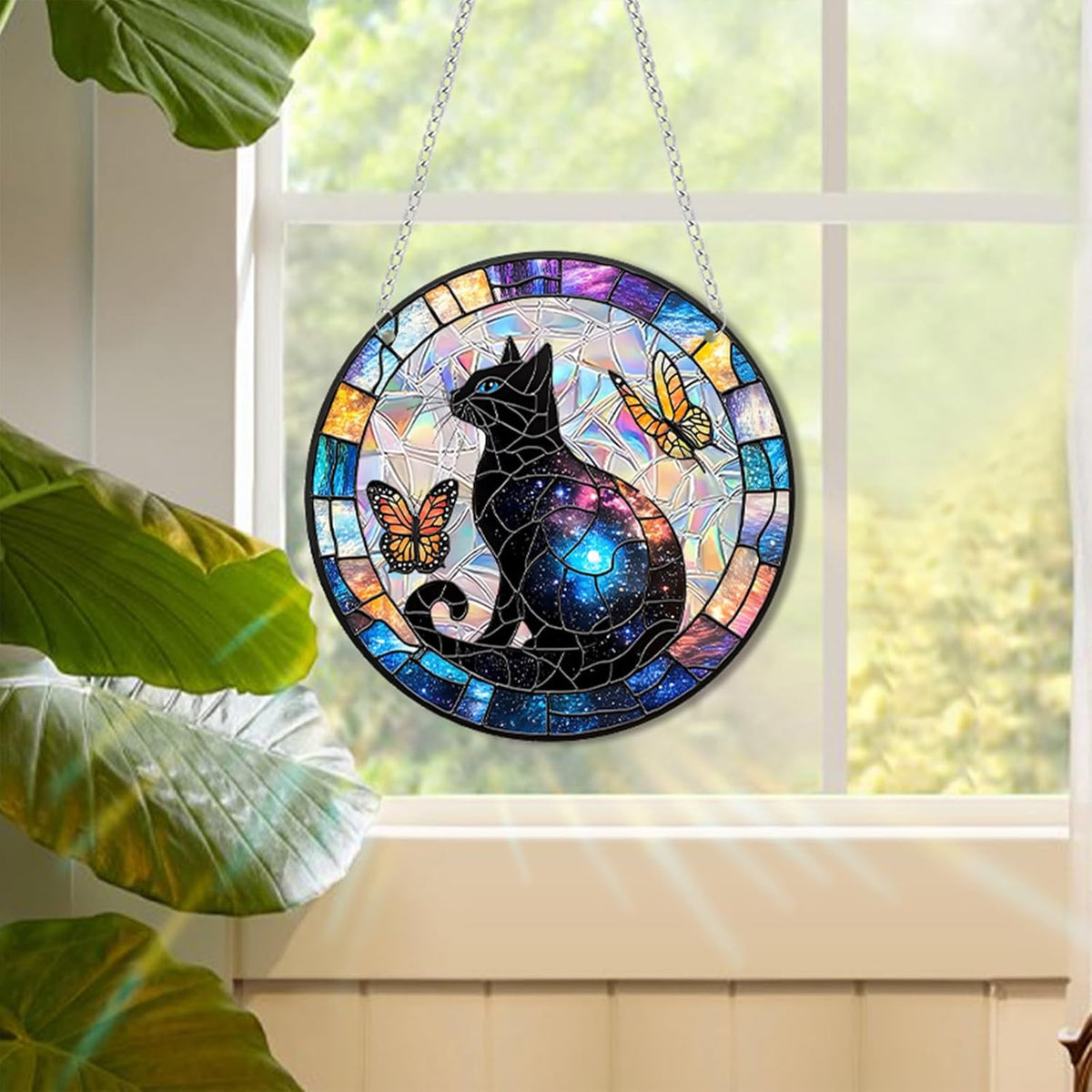 Sun Catchers Indoor Window, Acrylic Rainbow Suncatcher Window Hanging Decoration for Living Room