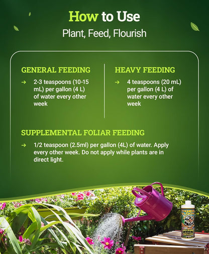 FoxFarm Tiger Bloom Liquid Fertilizer Concentrate - Fast Acting Formula for Vicious Growth with