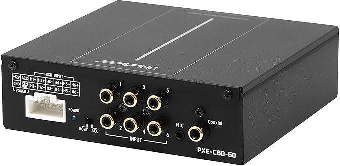 Alpine PXE-C60-60 Optim6 6-Channel Hi-Res Sound Processor with Automatic Sound Tuning