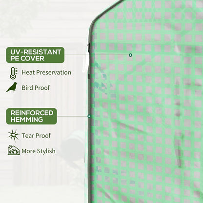 Outsunny 4.6' x 4.7' Portable Greenhouse, Water/UV Resistant Walk-in Small Outdoor Green House with