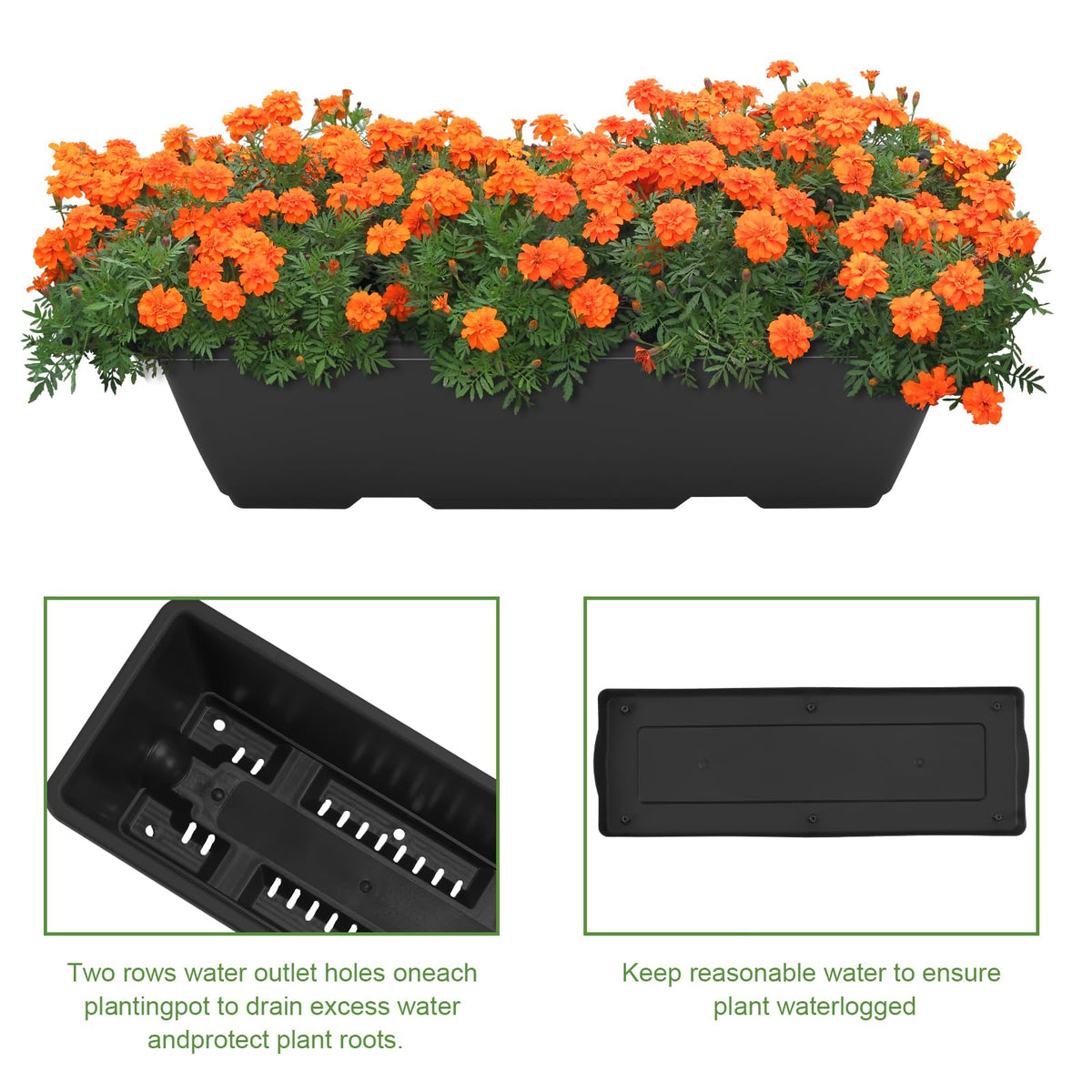 Fogein 5 Tier Vertical Raised Garden Bed Planter Box, Vertical Raised Bed with Drainage Holes for