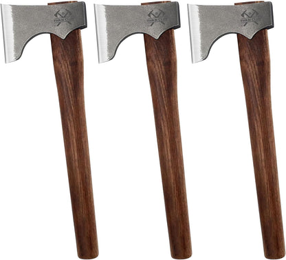 Competition Throwing Axe, 3 Pack 16.5" Throwing Axes with 1065 High Carbon Steel & Hickory Wood