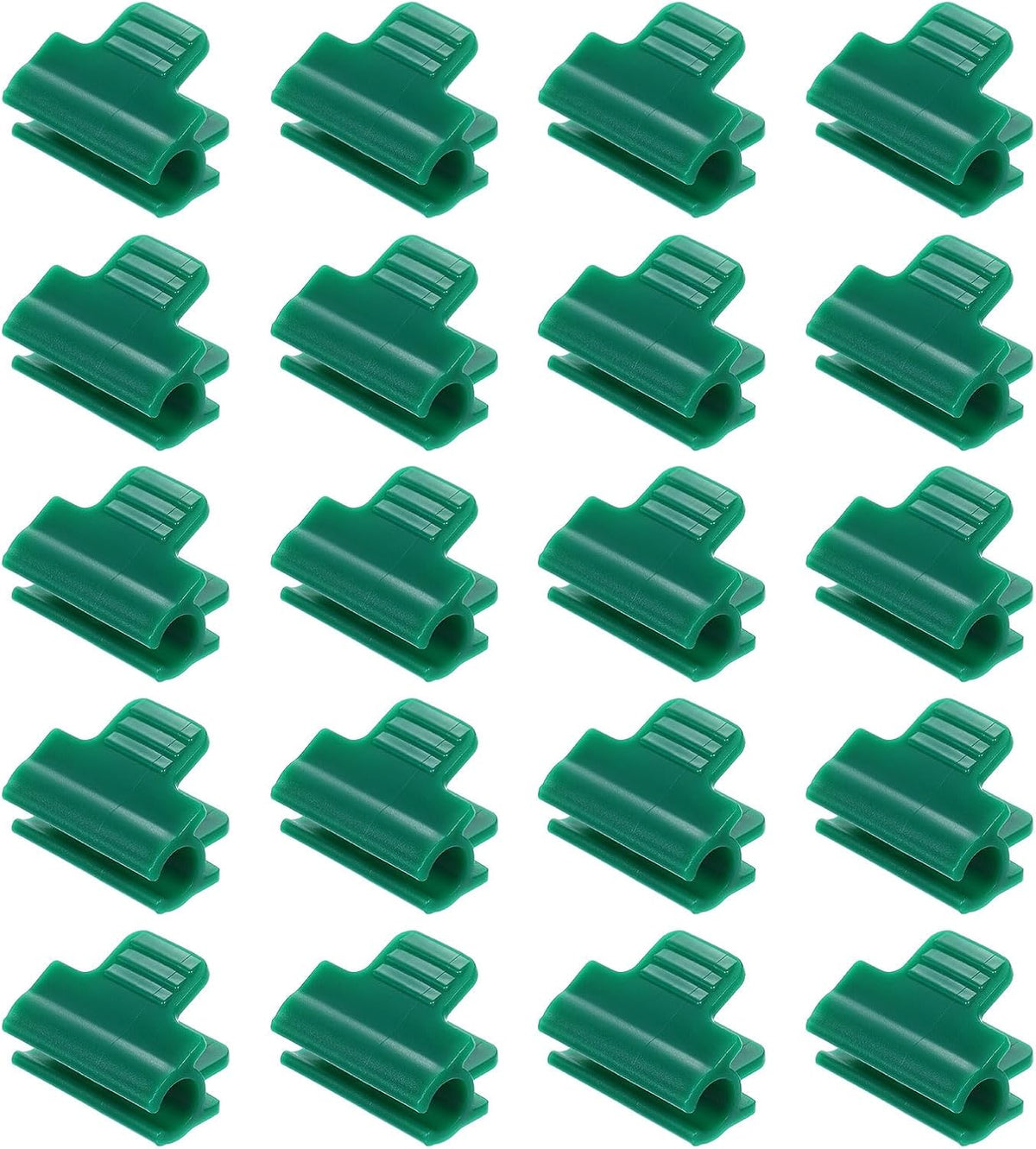 uxcell Greenhouse Clamps for 7/16inch PVC Pipe, 20pcs Greenhouse Film Clamps Shading Net Rod Clip