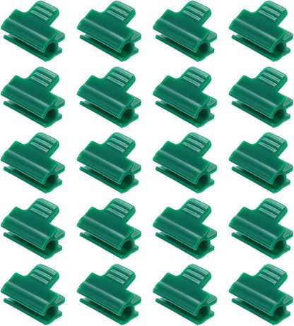 uxcell Greenhouse Clamps for 7/16inch PVC Pipe, 20pcs Greenhouse Film Clamps Shading Net Rod Clip