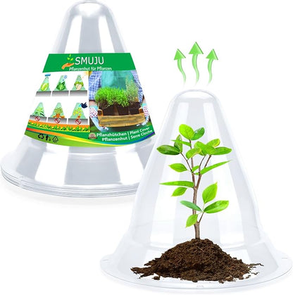 【30 Pieces】 Garden Cloches for Plants, Large Plant Covers Plant Protectors Clear Bell Jar Cloches