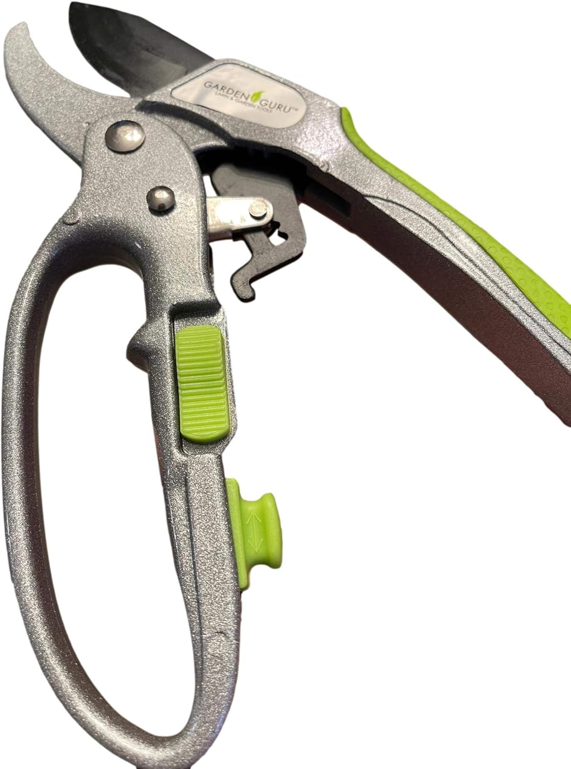 Garden Guru Professional Ratchet Pruning Shears Clippers – 4X Cutting Power – Ratcheting Garden