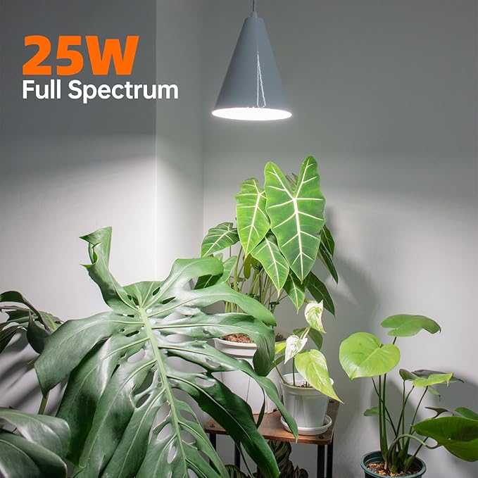 Bstrip Hanging Grow Light, 25W Full Spectrum Plant Lights for Indoor Plants, 16.4FT Power Cord