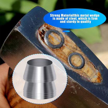 20 Pcs Safety Round Handle Wedges Axe Hand Metal Wedge Hammer Handle Steel Wedge Mauls Handle Wedge