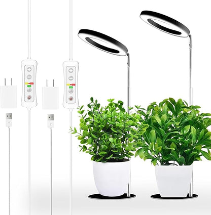 yadoker 144 LEDs Full Spectrum Plant Grow Light for Indoor Plants，Height Adjustable, 6.3" Aluminum