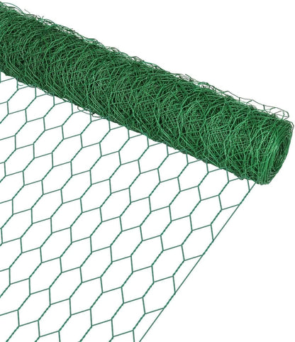 Garden Poultry Green Chicken Wire - 16.5 '' × 236 '' Chicken Wire Floral for Crafts, Garden Fence