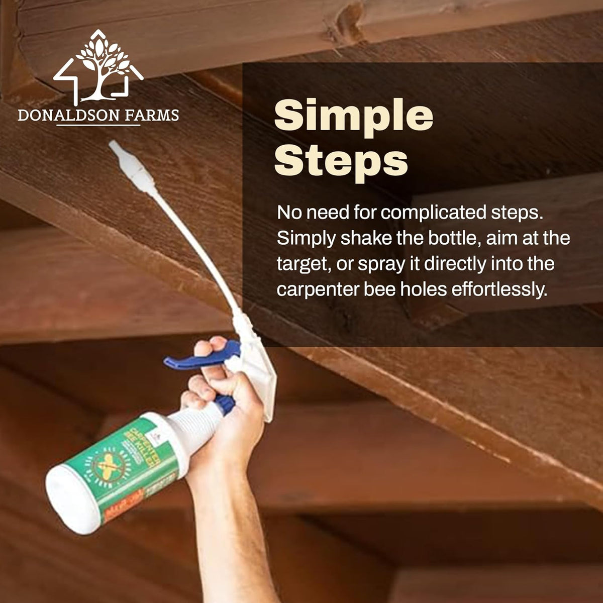 All-Natural Foaming Bee Spray Killer Outdoor - Carpenter Insect Bee Spray Killer - Reliable Defense