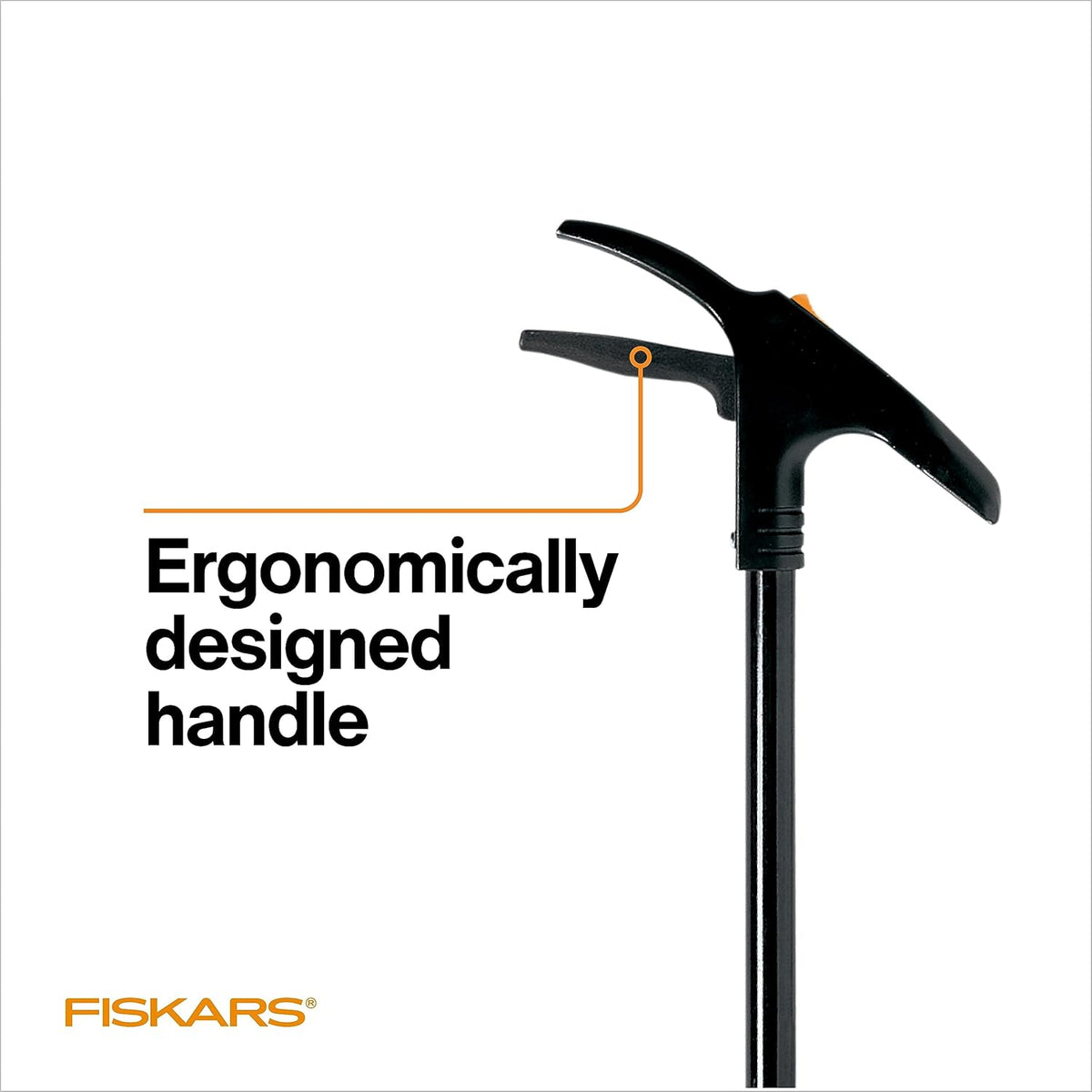 Fiskars Grass Shears, Long Handle, 36" Handle Lawn Shears for Trimming Grass while Standing, Lawn