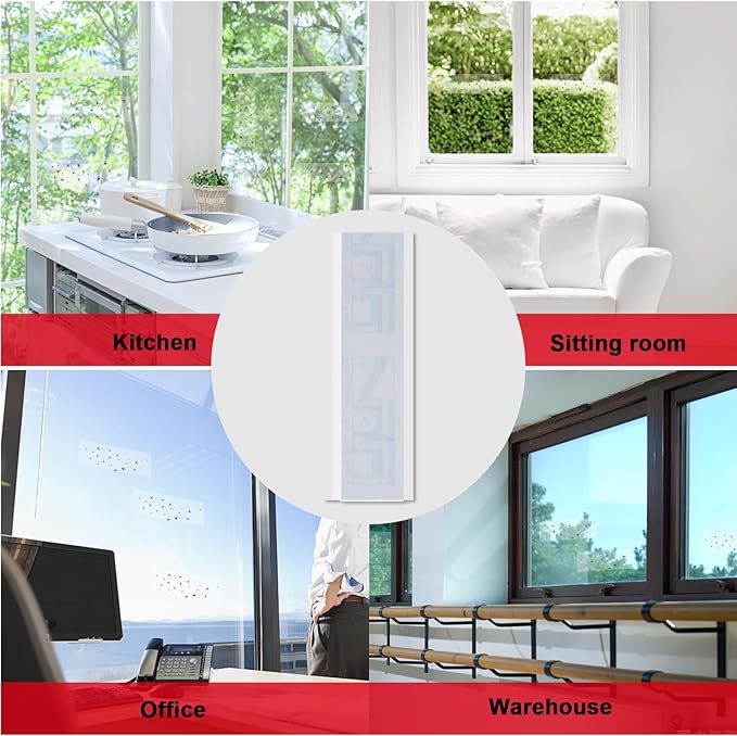 Mosqueda Window Fly Traps, 30 Pack Sticky Fly Traps for Indoors, Fly Catchers for Inside Home
