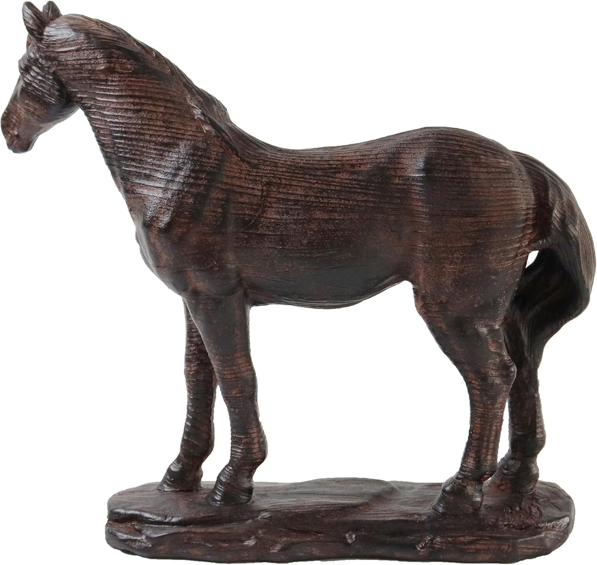 Hymmah Hourse Statue Home Decor Rustic Home Decorations for Living Room, Boho Sculpture Resin