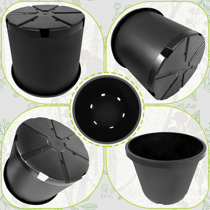20 Gallon Nursery Pots Plastic Container Injection Molded Pot for Plants Flexible with Drainage