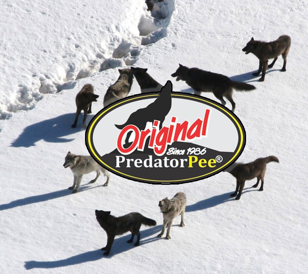 PredatorPee 100% Wolf Urine - Territorial Marking Scent - Creates Illusion That Wolf is Nearby