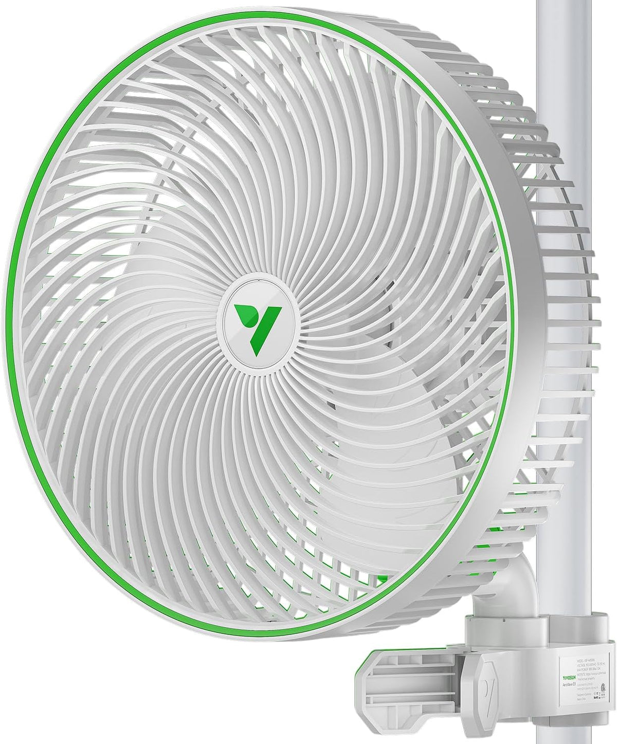VIVOSUN AeroWave E9 Grow Tent Fan 9", EC Motor, WiFi-Controllable, US Patented Auto Oscillating