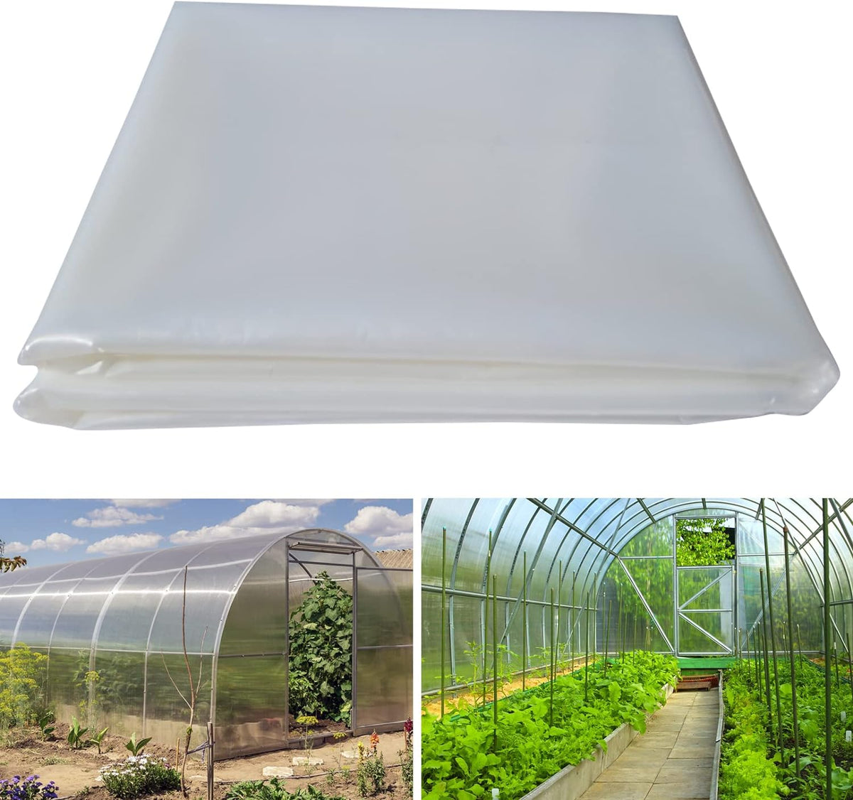 6 mil (10ft x 15ft) 100% Virgin Material. 5Layers Advanced Extrusion Technology for UV Protection