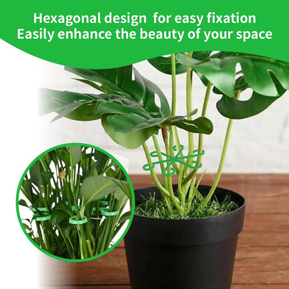 16pcs Climbing Houseplant Stem Supports,Plant Stems Supports for Indoor Plants with 4