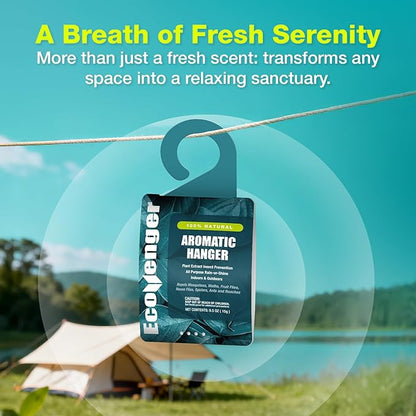 EcoVenger Pest Control Aroma Hanger 10-Pack Natural Peppermint/Cedar/Lemongrass Insect Repellent