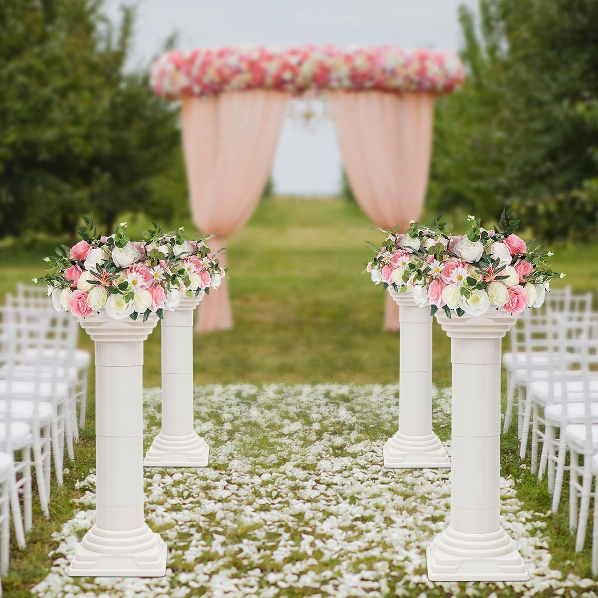 Roman Columns Wedding Column Stand Roman Pillar Plant Stand Plastic Greek Column Statue Pedestal