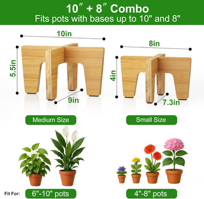Plant Stand Indoor Outdoor, Plant Holder Sturdy Single Flower Pot Stand Planter Stand Stool Display