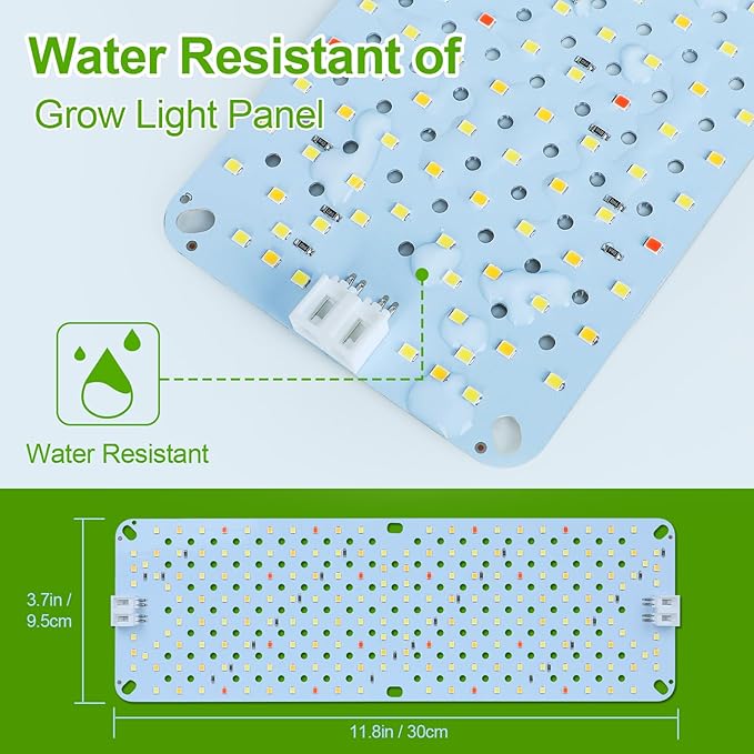 4Pack Panel Grow Lights for Indoor Plants, Seed Starting, Vegetables, Pot Plants, Bonsai with