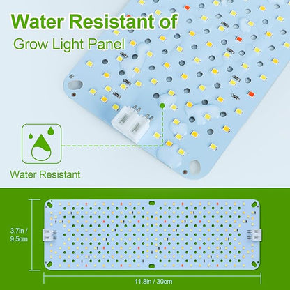 6Pack Panel Grow Lights for Indoor Plants, Seed Starting, Vegetables, Pot Plants, Bonsai with