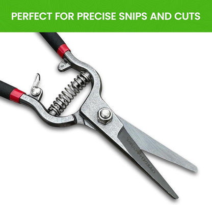 Garden Guru Classic Bypass Pruning Shears Clippers – Heavy Duty Forged Steel Garden Pruners