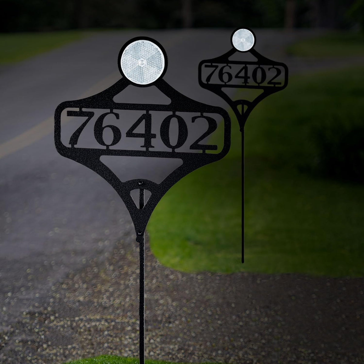 Touch of Class Pathways Custom Address Sign Reflective Driveway Marker Stake Set of Two |