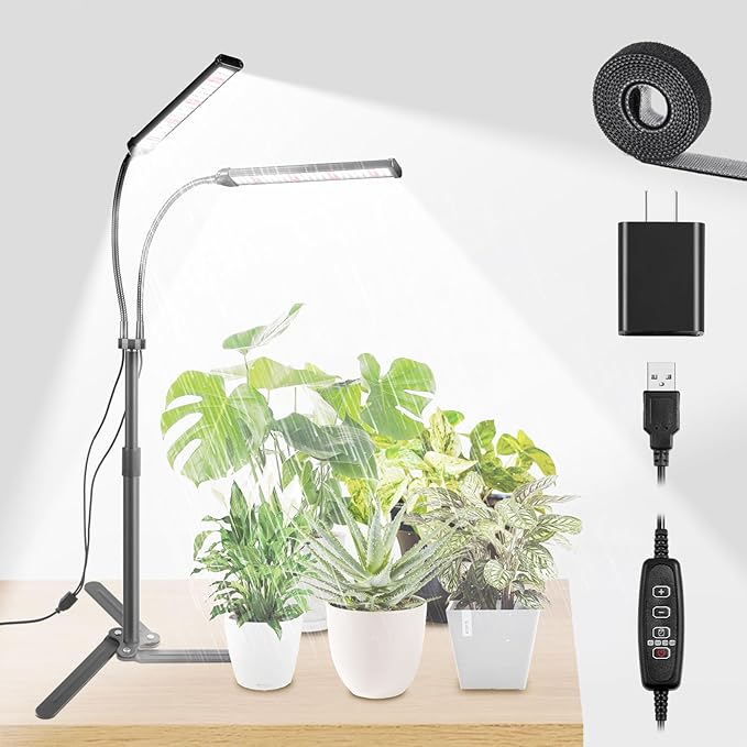 Grow Lights for Indoor Plants, Full Spectrum LED Tabletop Plant Lights for Indoor Growing