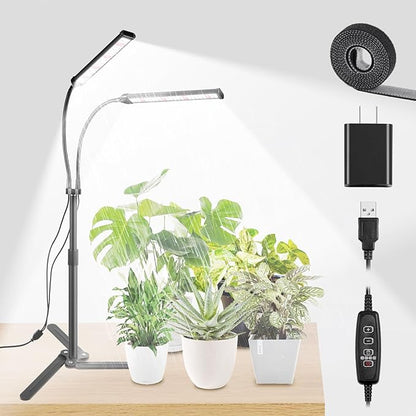Grow Lights for Indoor Plants, Full Spectrum LED Tabletop Plant Lights for Indoor Growing