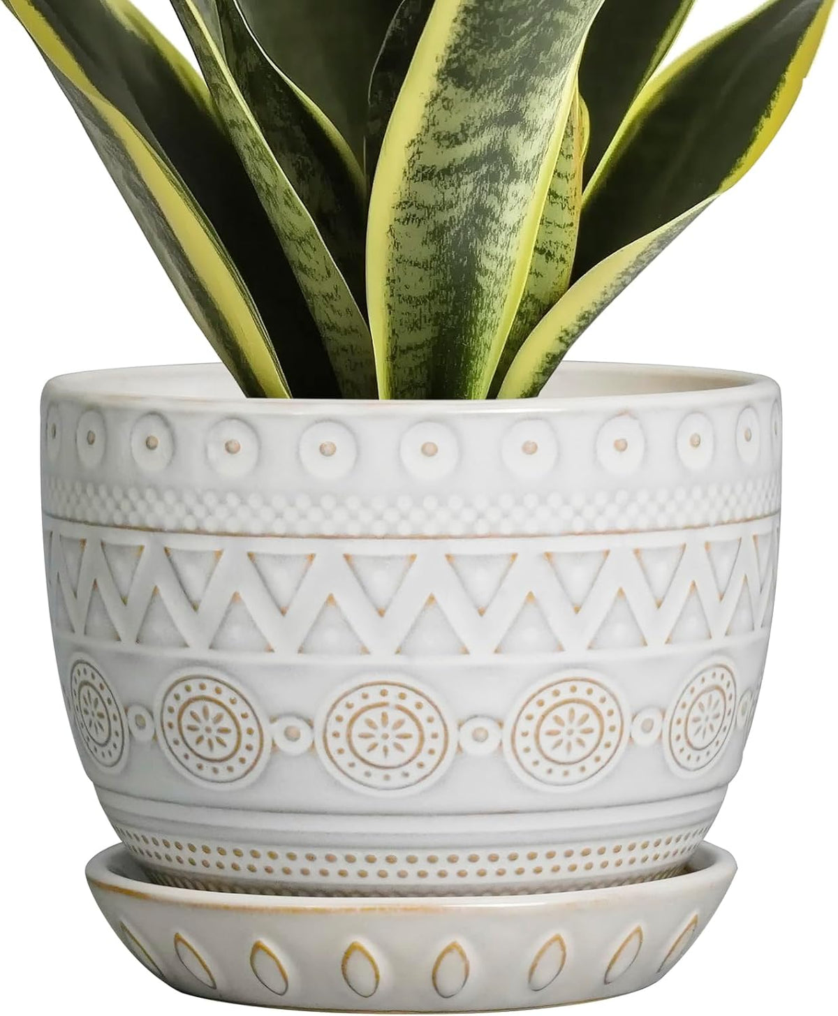 G EPGardening Ceramic Planters for Indoor Plants - 5 Inch Plant Pot for Outdoor Plants Succulent