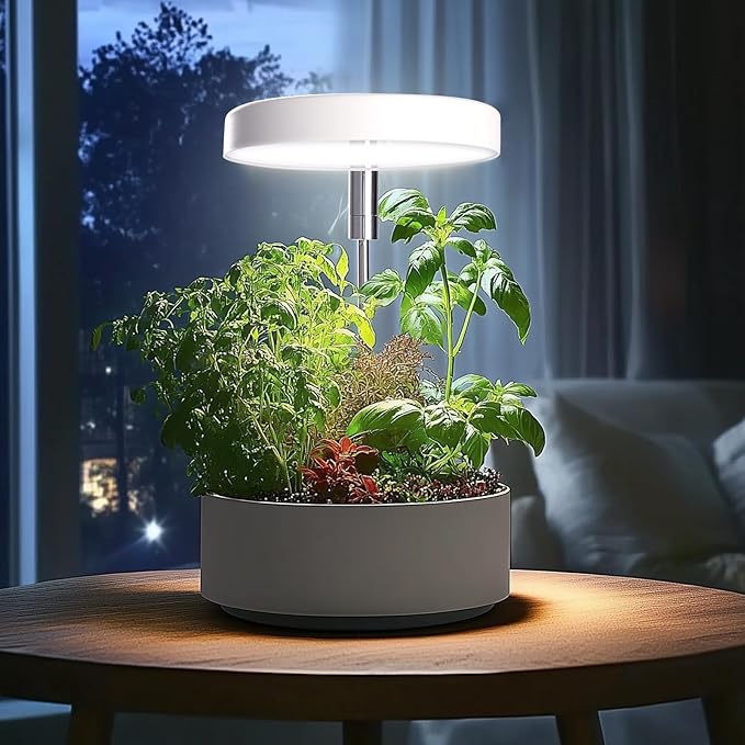 Grow Lights for Indoor Plants Small Potted - Full Spectrum, Auto 3/9/12H Timer, 10-Level Dimming &