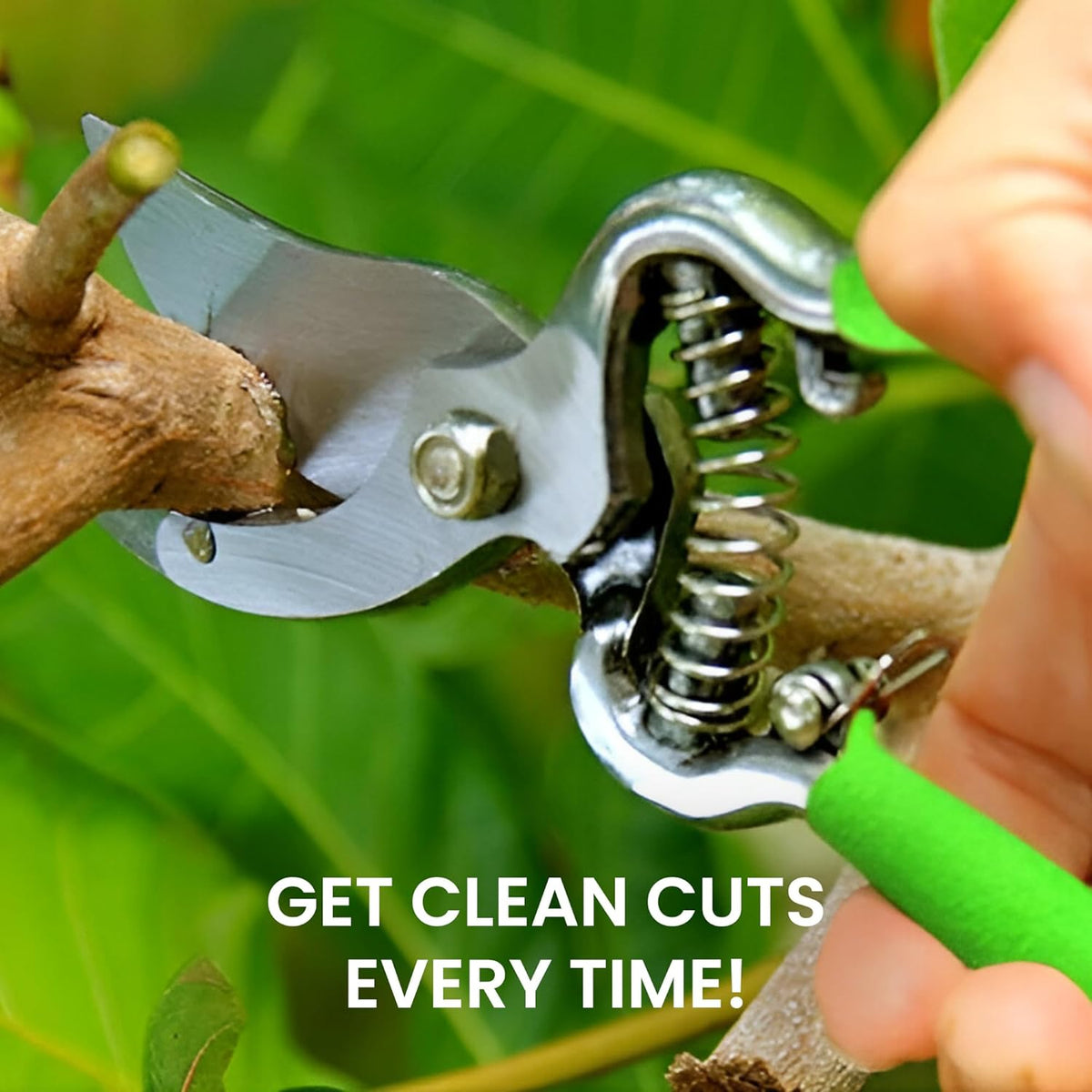 Garden Guru Classic Bypass Pruning Shears Clippers – Heavy Duty Forged Steel Pruners – Non Slip
